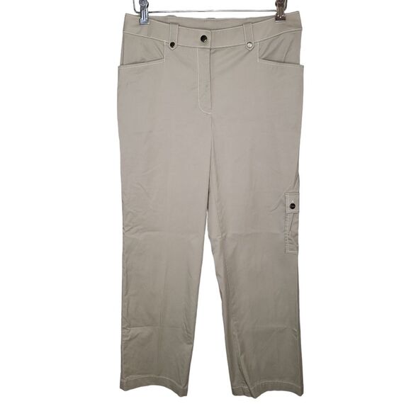 Chico’s Zenergy Khaki straight leg pants Size 0.5 (Small/6) - Picture 1 of 6